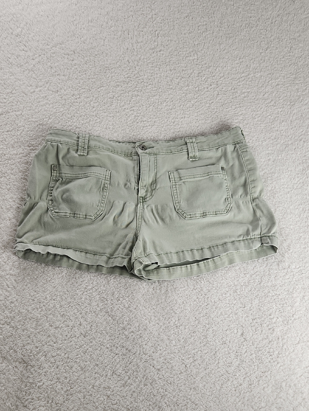 Women's Casual Sage Green Shorts 13